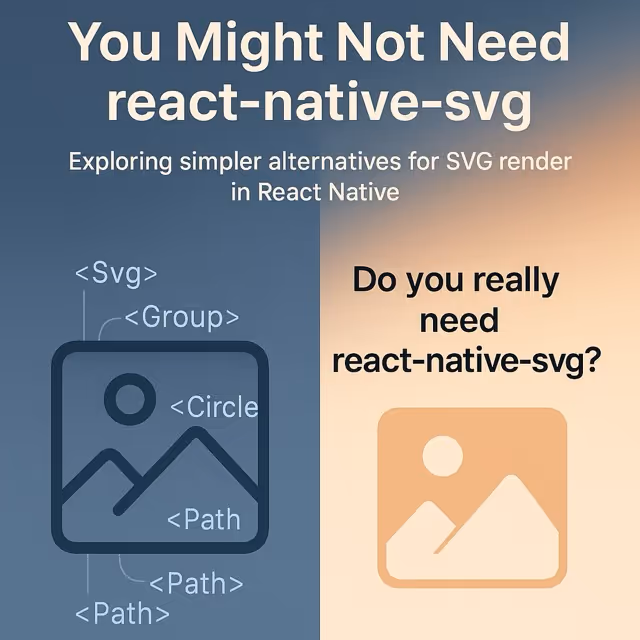 react-native-svg: You might not need it
